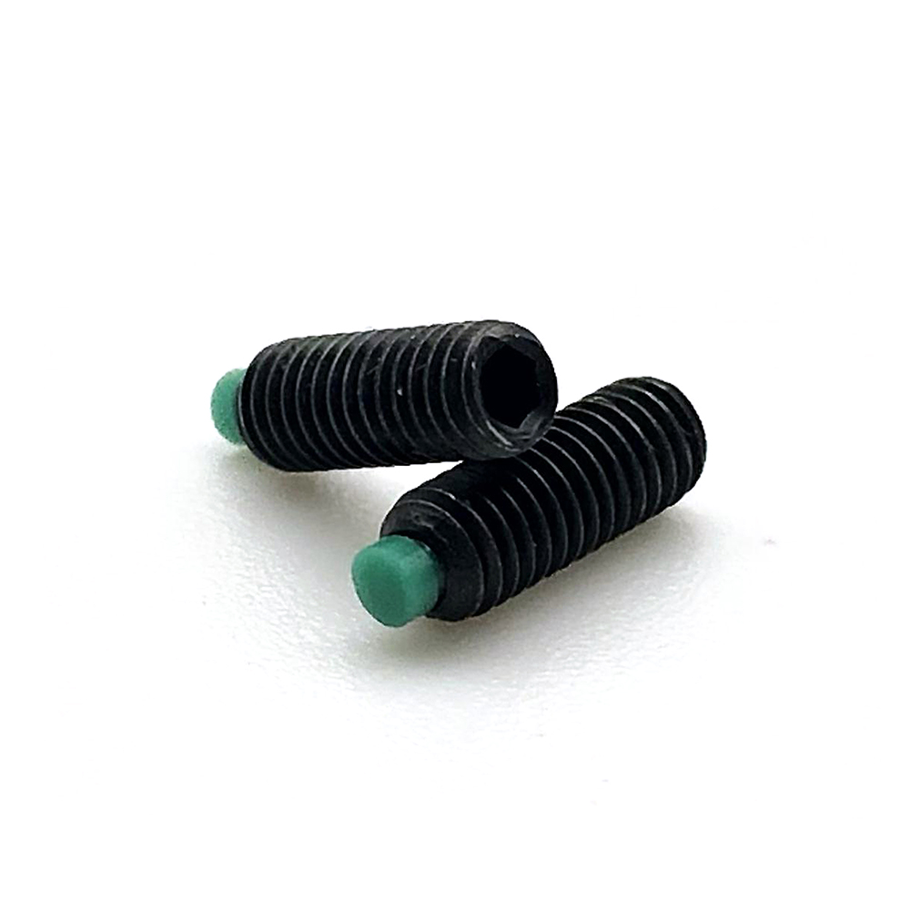 Set Screw Carbon steel Hex Socket Allen Grub Screw Nylon Tip Set Screw with Flat Point 1