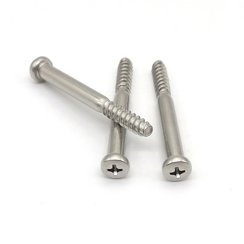 Factory Direct Sale Carbon Steel Thin Round Fan 304 Head Cross Recessed Loose Torx Self Drilling Nickel Plated Long Scre 1