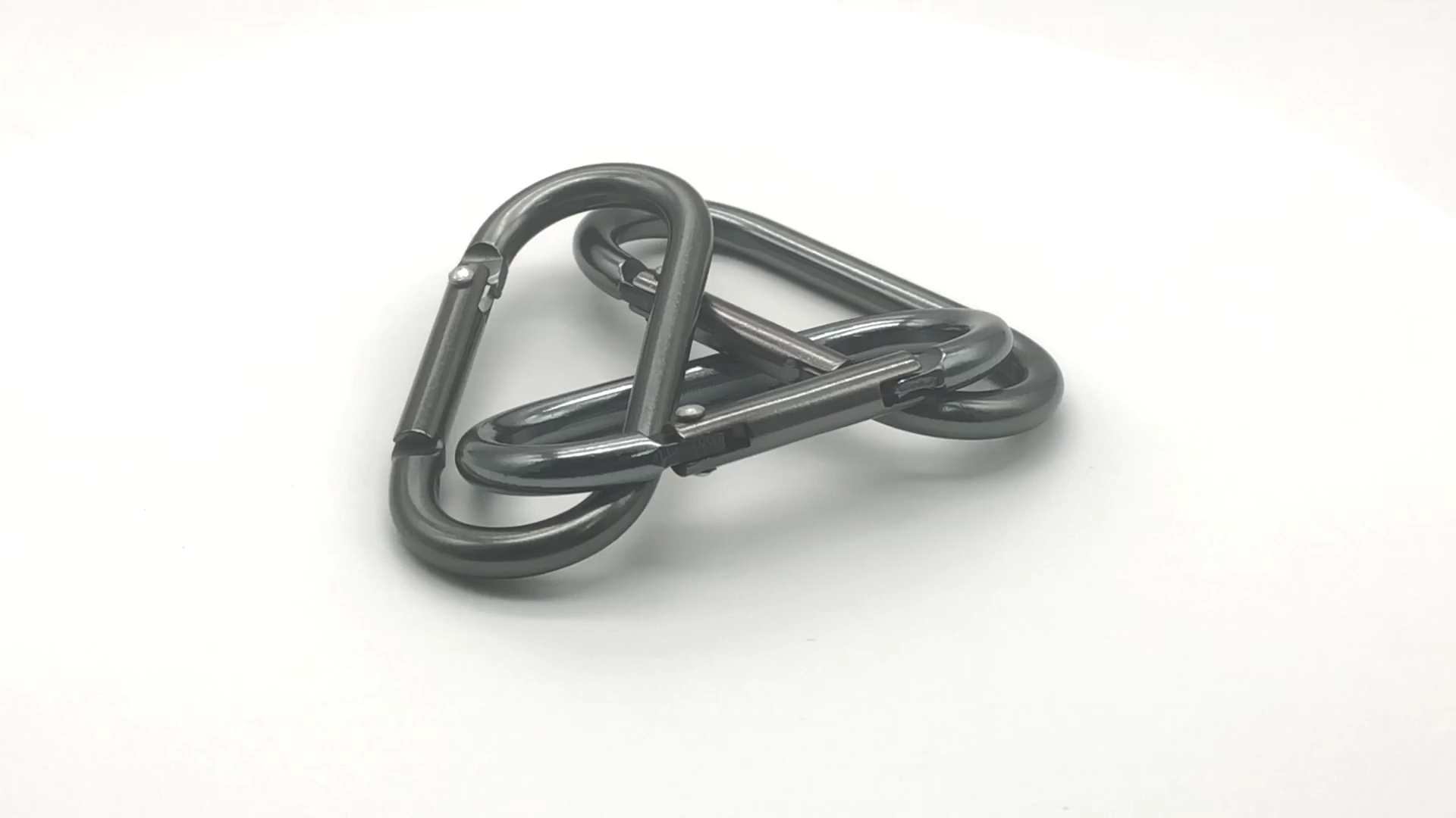Wholesale D Ring High Quality Thick Aluminum Keychain Small Snap Hook Carabiner 1