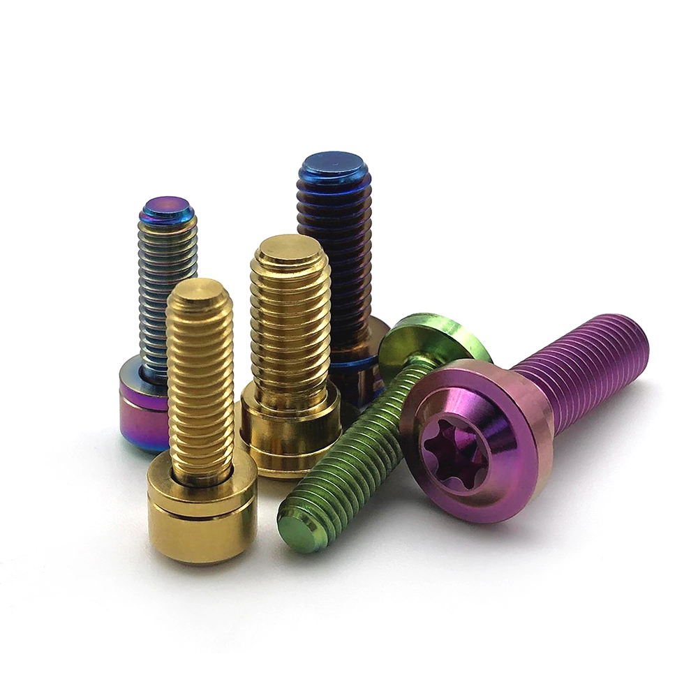 Chuanghe - gr5 Anodized colored M3 M4 M5 M6 M7 M8 M10 bicycle motorcycle titanium screw Titanium screw 1