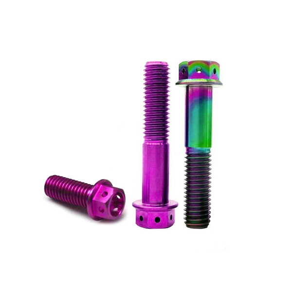 Chuanghe - China wholesale M10 m7 gr5 Titanium hex Flange Bolts racing bolts screw for motorcycle flange bolts 1