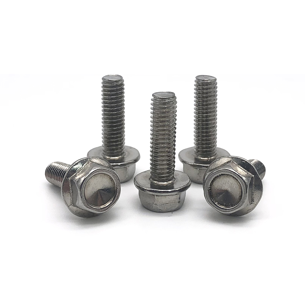 Chuanghe - China wholesale M10 m7 gr5 Titanium hex Flange Bolts racing bolts screw for motorcycle flange bolts 6