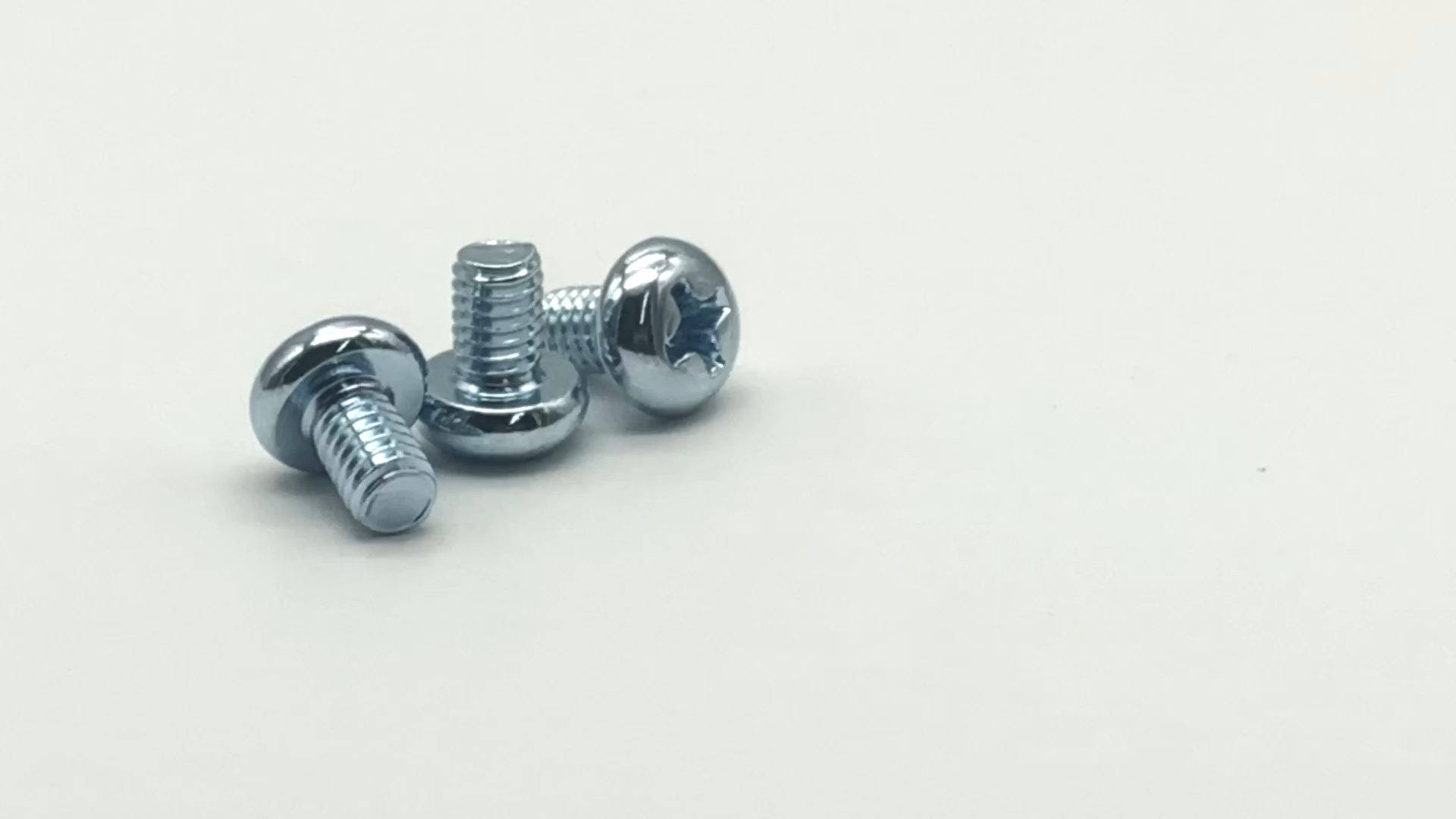 Carbon Steel DIN7500 Phillips Drive Pan Head Thread Forming Screws Blue Zinc Plated 1