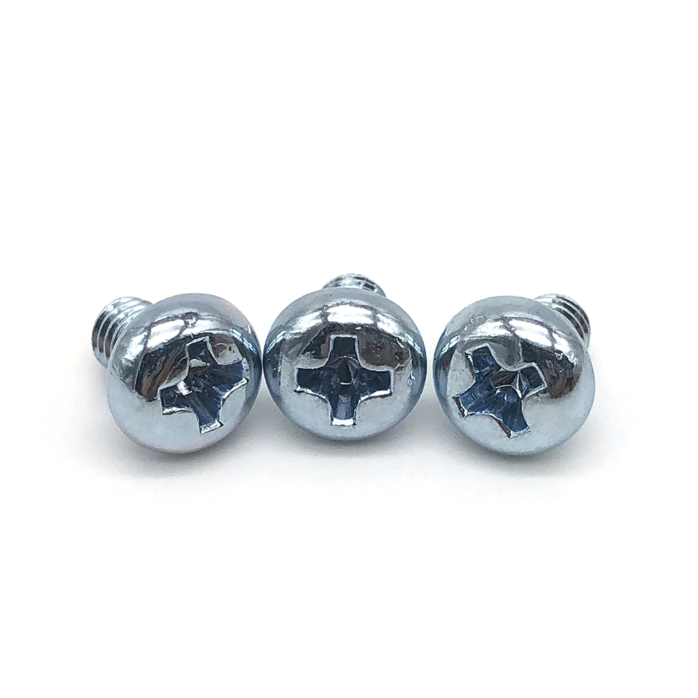 Carbon Steel DIN7500 Phillips Drive Pan Head Thread Forming Screws Blue Zinc Plated 4