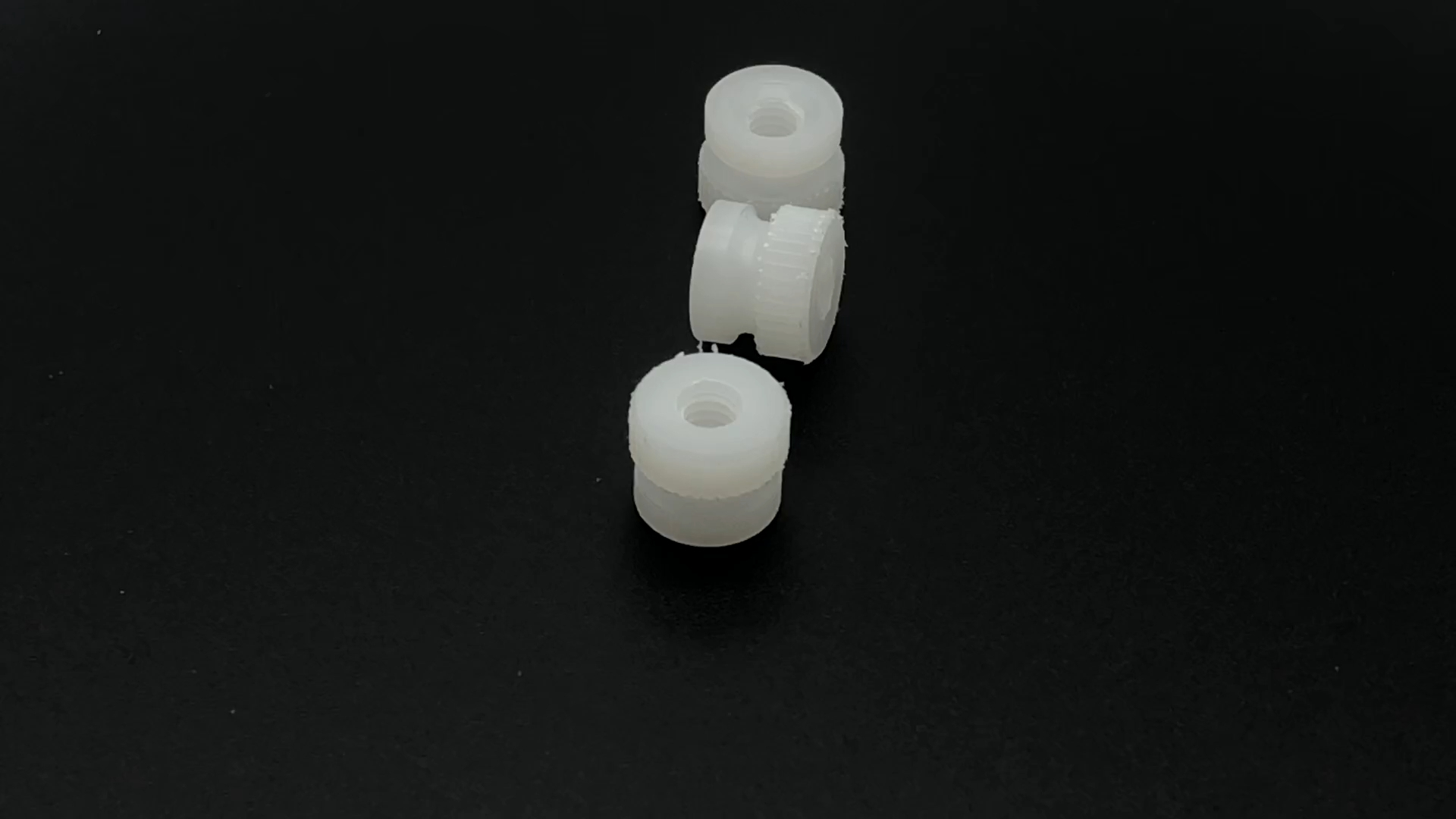 White Black Popular high quality plastic nylon knurled thumb insert nut 1