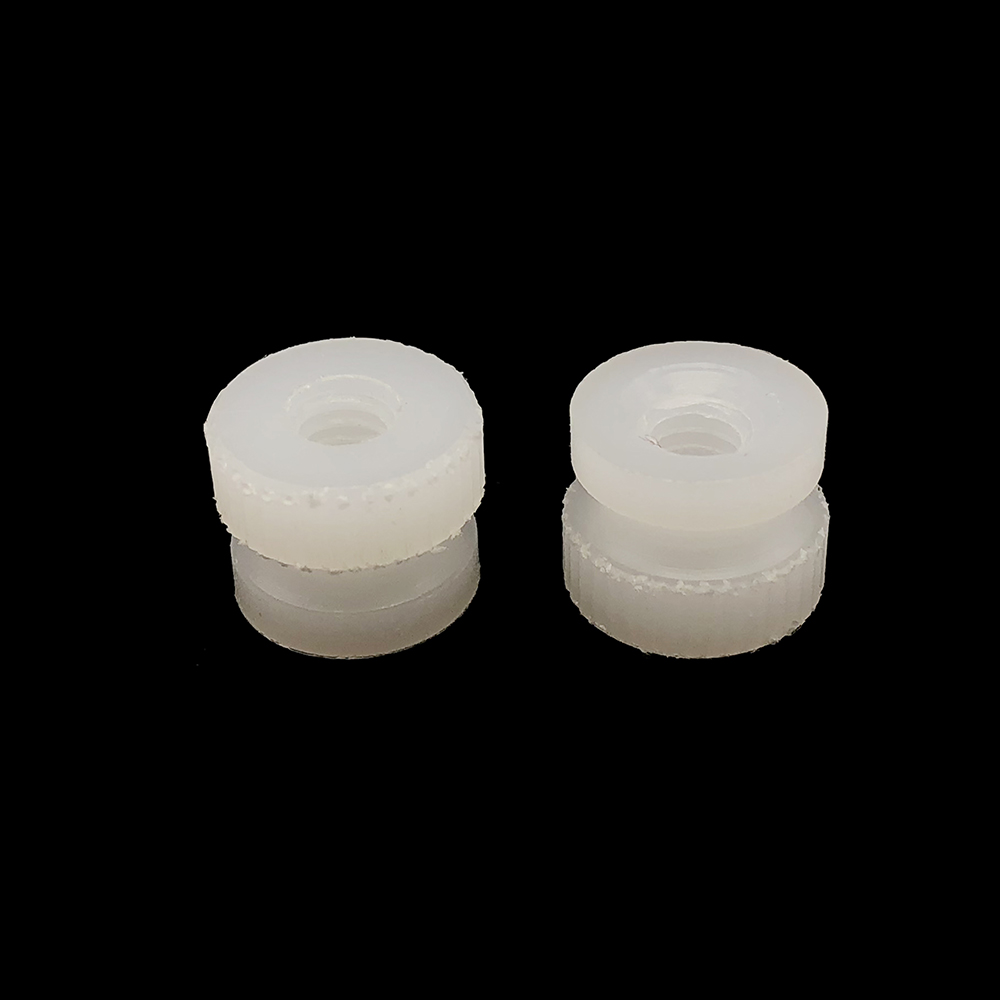 White Black Popular high quality plastic nylon knurled thumb insert nut 5