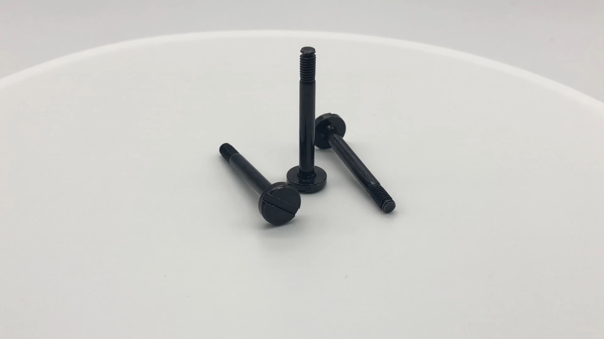 OEM Service Automatic Turning Parts Slotted Cup Head screw M4 Black Zinc Plated Thumb Screw Custom Shoulder Screw 1