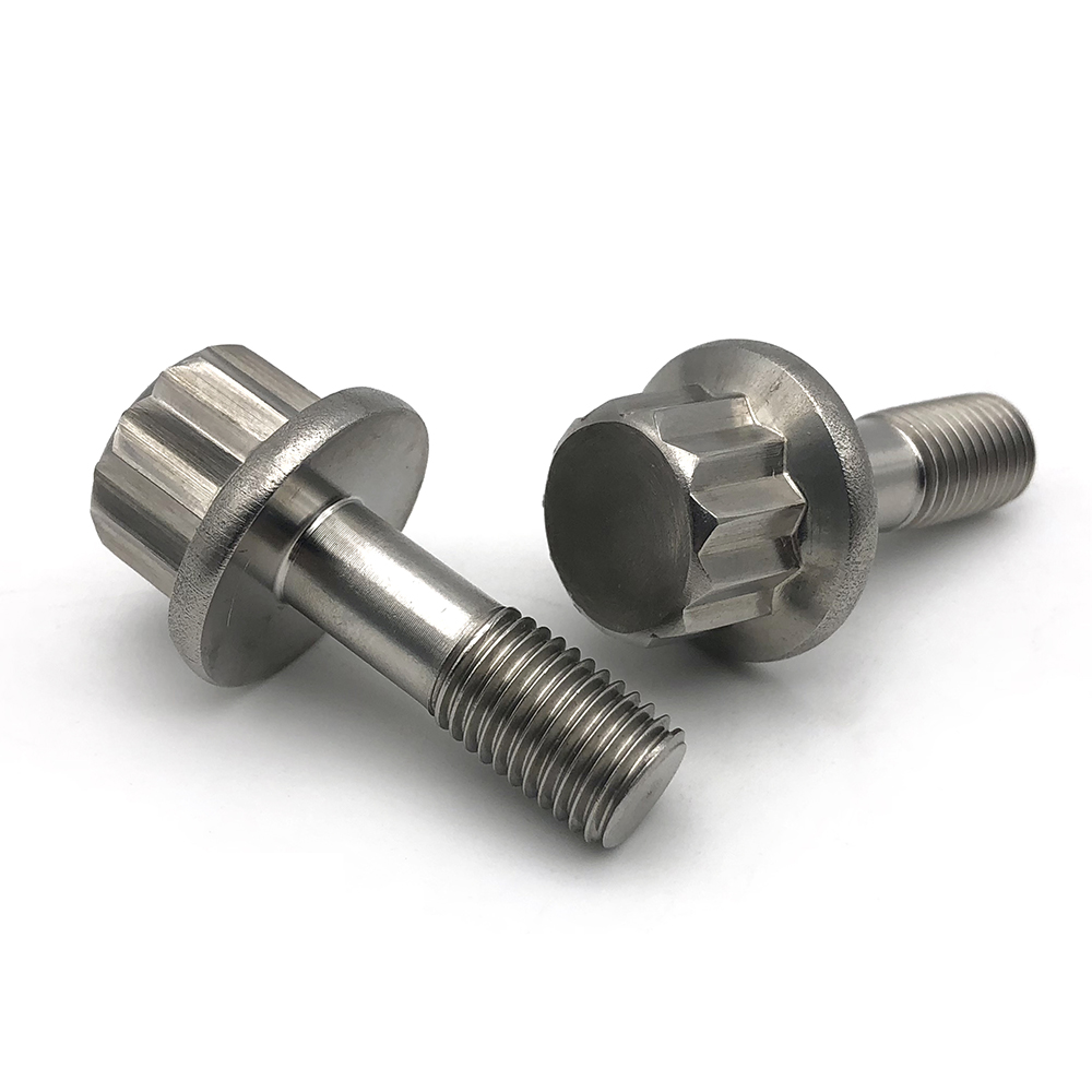 High Quality Custom Titanium Gr2 Gr5 TA2 TC4 BT16 TC16 VT16 Anodized Hollow Out Hexagon Flange Head Tapping Screw 3