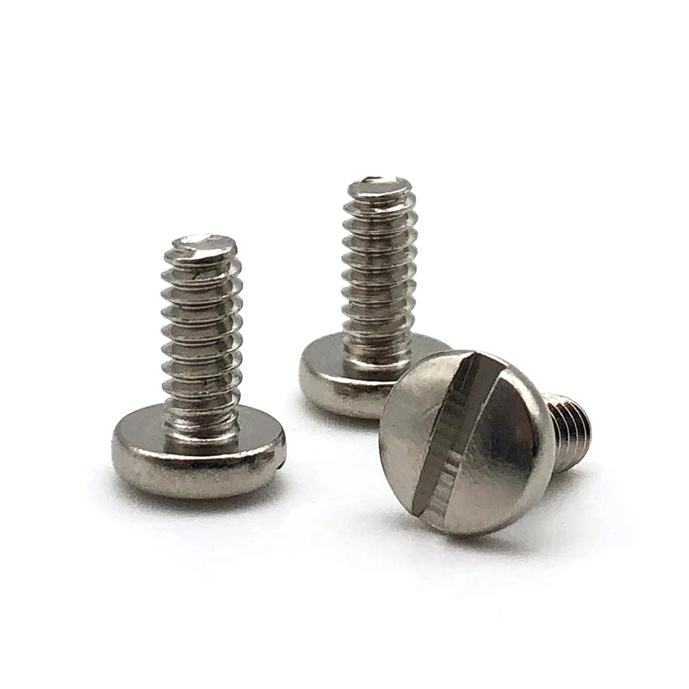 stainless steel ultra profile head slotted screw precision micro screws for car 1