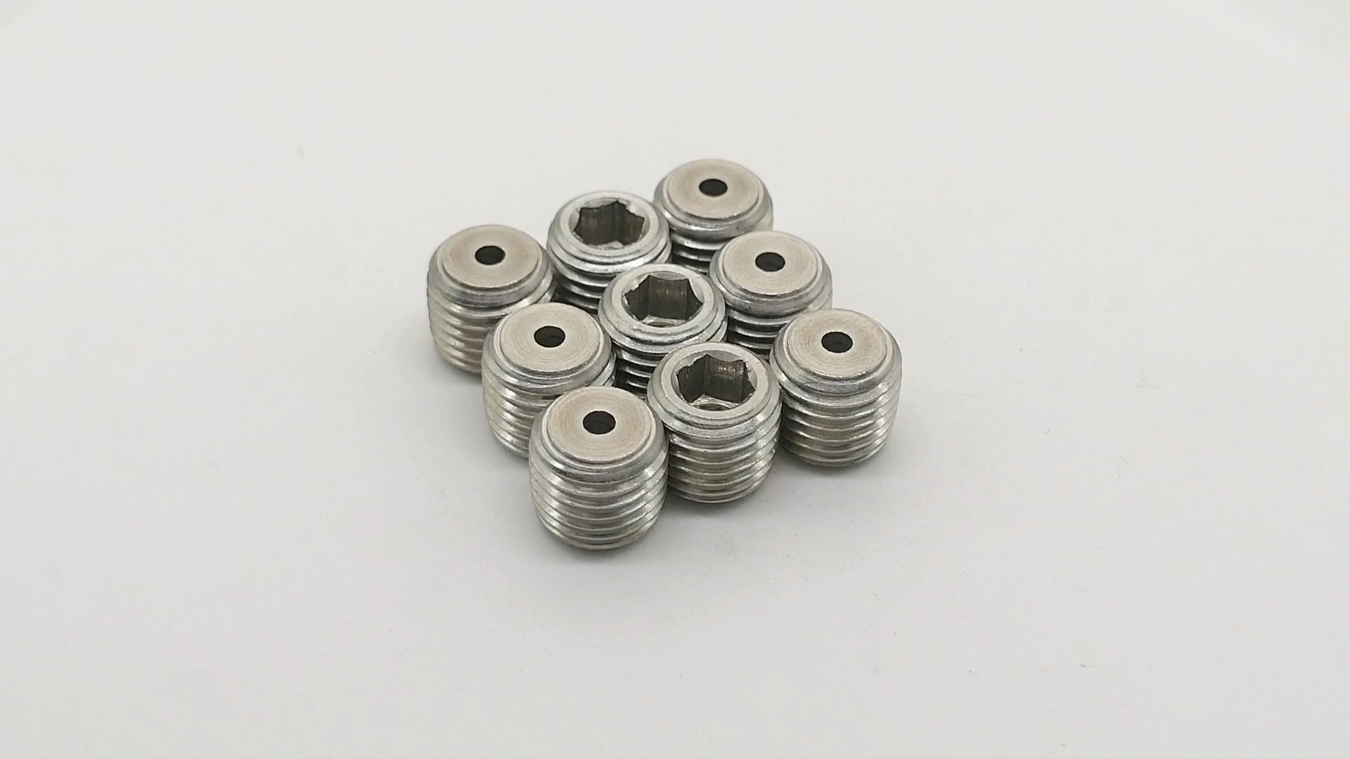 Headless Hexagon Allen Screw Flat Point Oem Stainless Steel Hex Socket Head Grub Set Screw hollow set screw 1