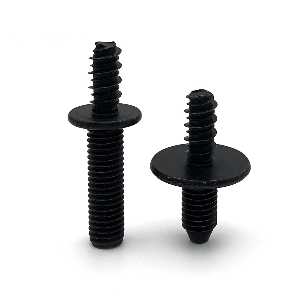 Customized Cnc Turning Machining Double Head Screw Stud Tooth Bar Cap Screw High Tensile Mushroom Head Screw Black CHE 1