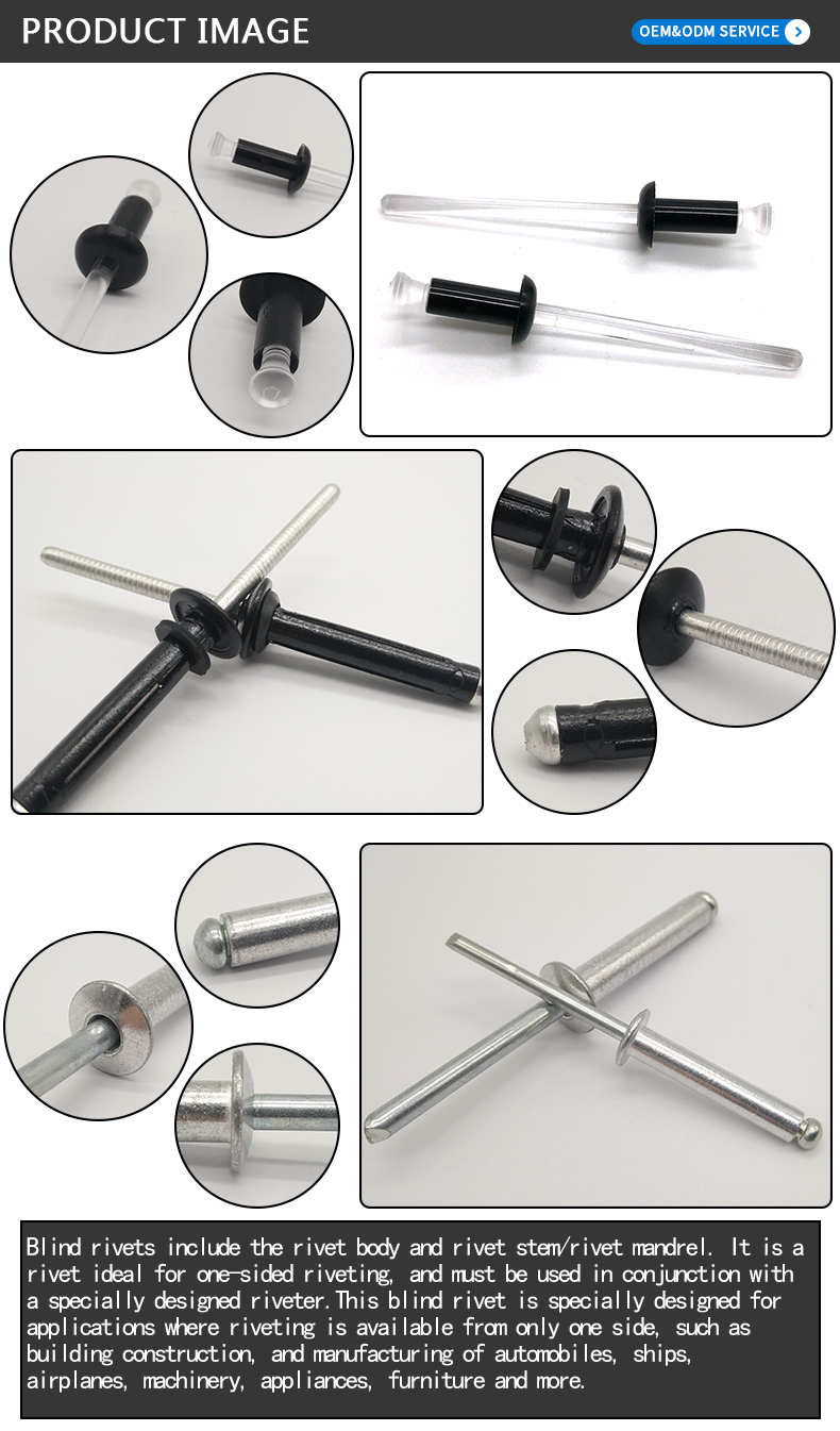 Chuanghe - High quality open end aluminum blind rivet blind rivet 9