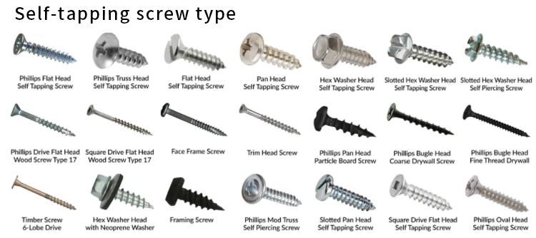 Chuanghe - m1.6 m4.2 Stainless Steel Phillips countersunk Head Screws for Sheet Metal Self-tapping screw 9