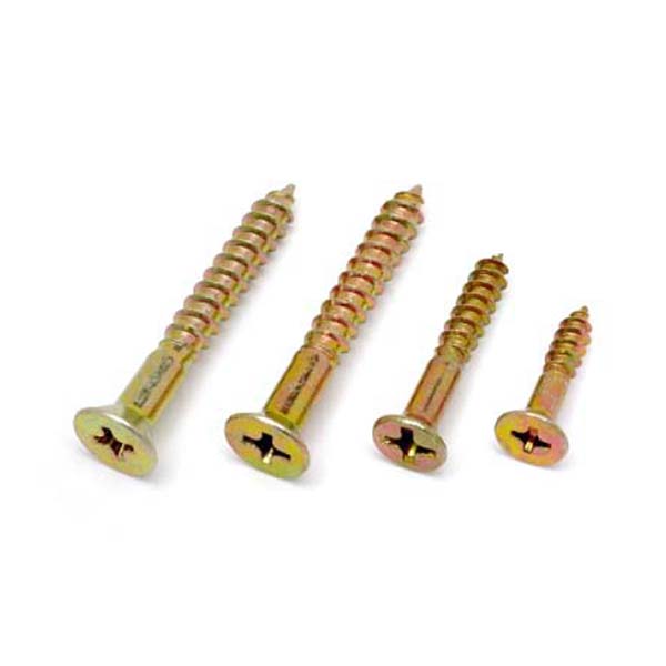 Chuanghe - High Quality Chipboard Yellow Zinc Coated Flat Head Self Tapping screw countersunk head wood screw wood screw 10