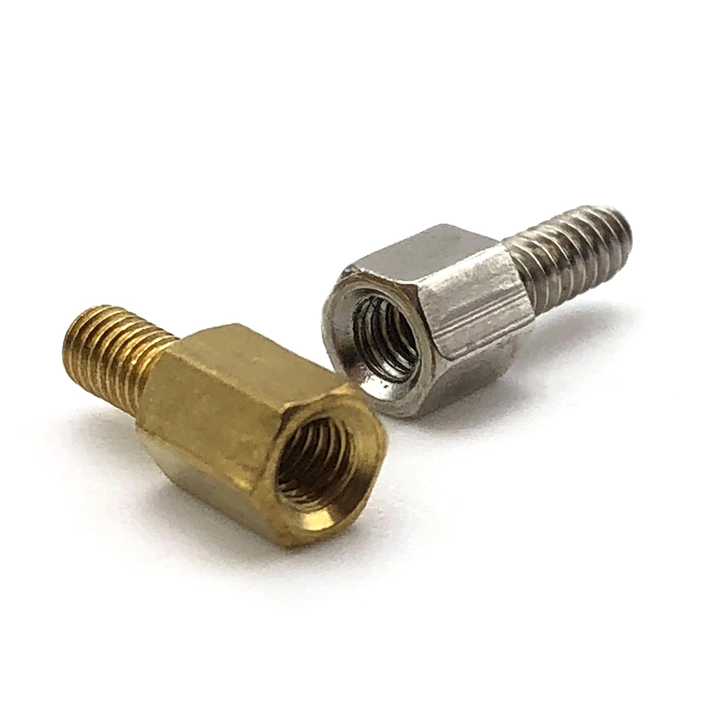 Custom Metal Brass Hex Standoff Screws Spacer M6 Aluminum Standoffs Stainless Steel Male Female Threaded Standoff 1