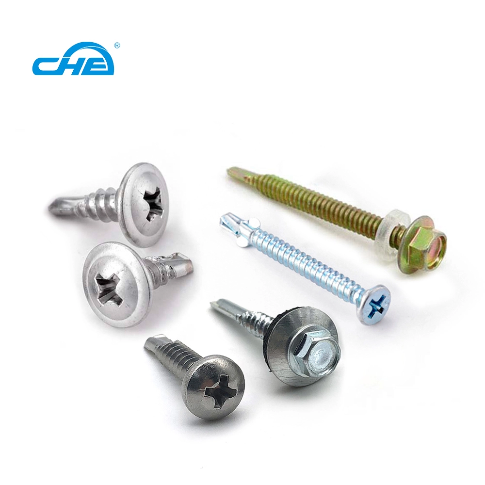 Chuanghe - Wholesale Building roofing screw galvanised metal hexagon head tek wood stainless steel hex self drilling screw with epdm washer Self drilling screw 1