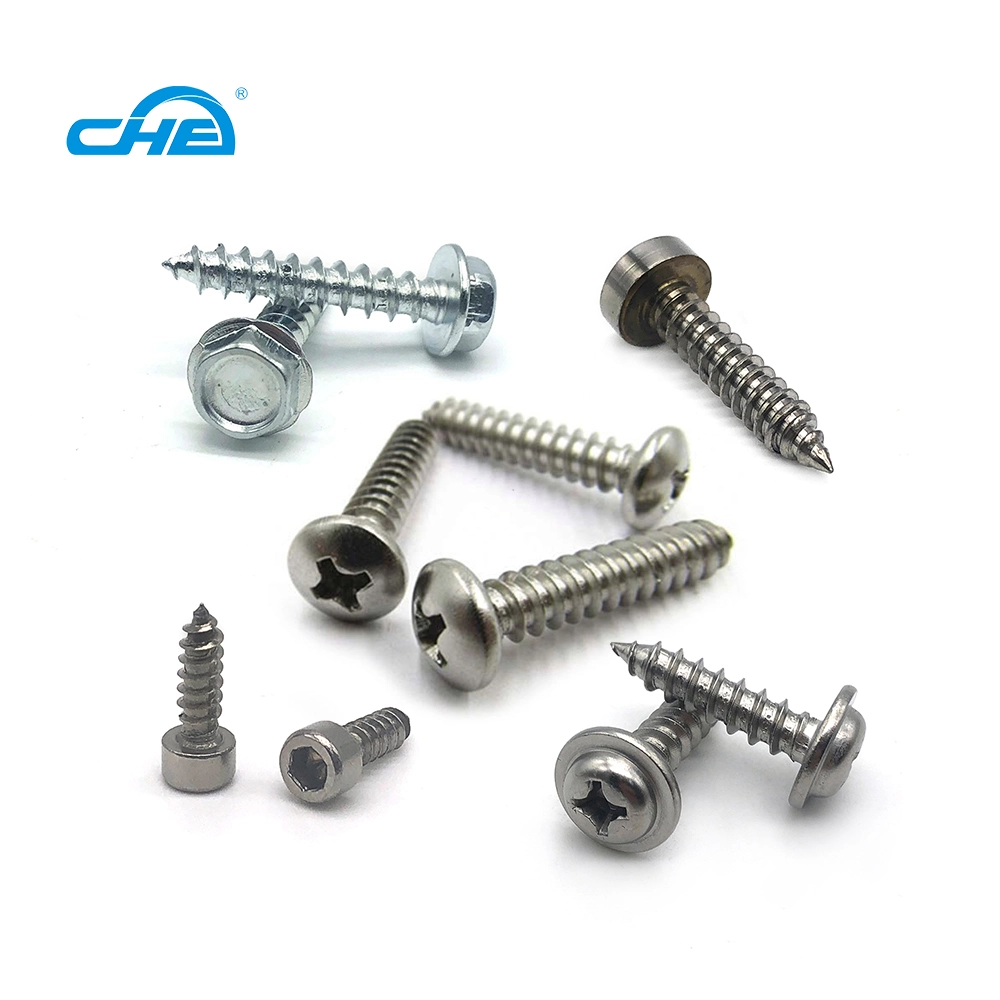 Chuanghe - Chuanghe Stainless Steel Fasteners Pan Phillips Head Self Tapping Screws din 7982 pan head m3 self tapping screws Self-tapping screw 1