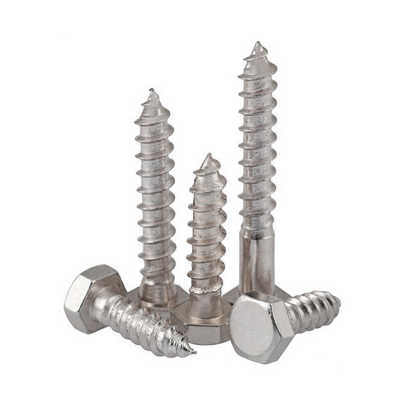 Chuanghe - China wholesale metric galvanized DIN 571 M4 M5 M6 M8 M3 Titanium Stainless Steel Hexagonal Hex Head Self Tapping Lag Wood Screw Self-tapping screw 1