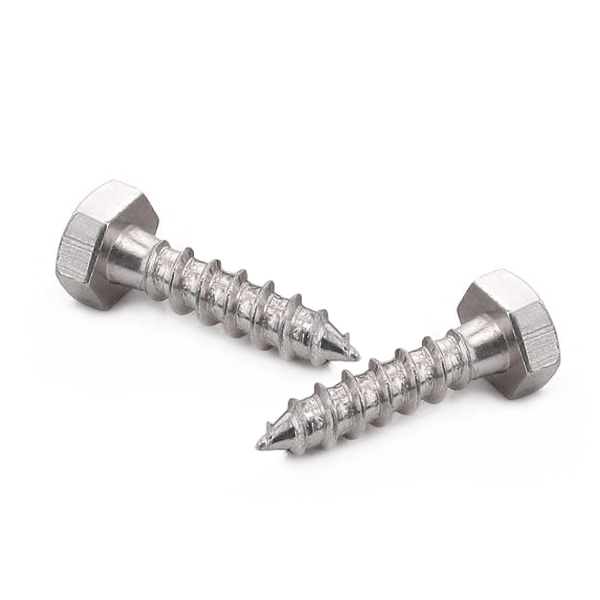 Chuanghe - China wholesale metric galvanized DIN 571 M4 M5 M6 M8 M3 Titanium Stainless Steel Hexagonal Hex Head Self Tapping Lag Wood Screw Self-tapping screw 3