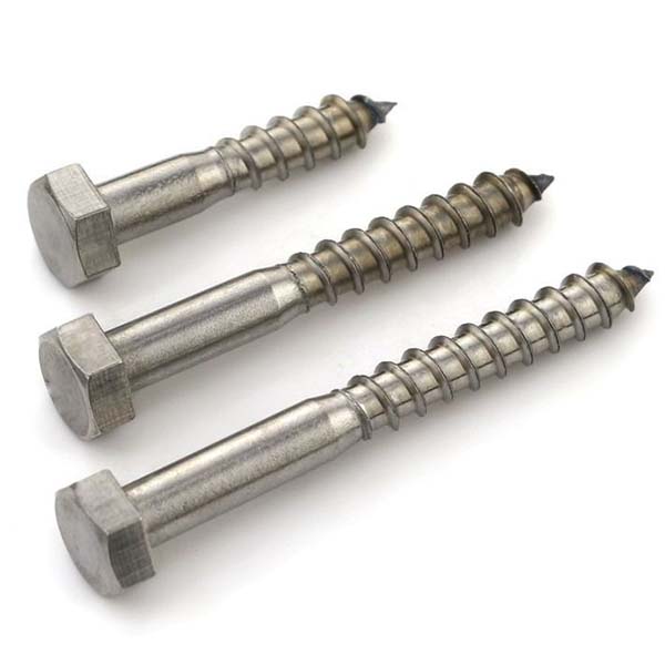 Chuanghe - China wholesale metric galvanized DIN 571 M4 M5 M6 M8 M3 Titanium Stainless Steel Hexagonal Hex Head Self Tapping Lag Wood Screw Self-tapping screw 6
