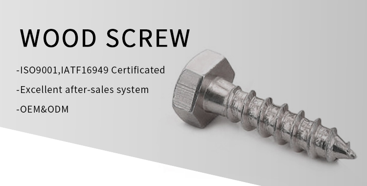 Chuanghe - China wholesale metric galvanized DIN 571 M4 M5 M6 M8 M3 Titanium Stainless Steel Hexagonal Hex Head Self Tapping Lag Wood Screw Self-tapping screw 8