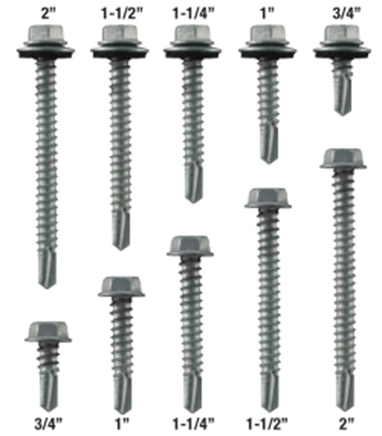 Chuanghe - Wholesale din7504 stainless steel hexagon building tek roofing screws galvanized rubber washer hex self tapping drilling screw Self drilling screw 3