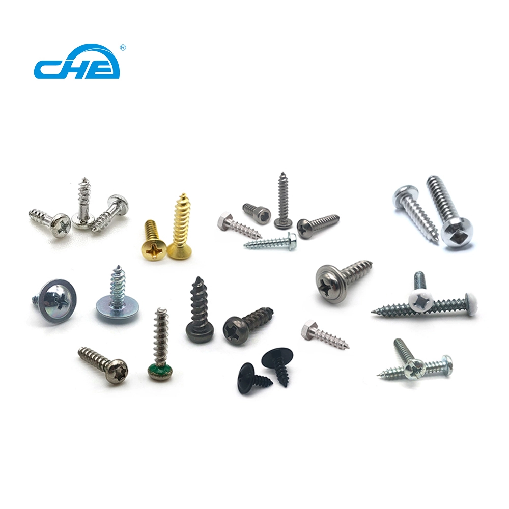 Chuanghe - China wholesale micro stainless steel m5 m6 m8 ansi galvanized cross philips concrete flat head wood roofing self tapping screws Self-tapping screw 1