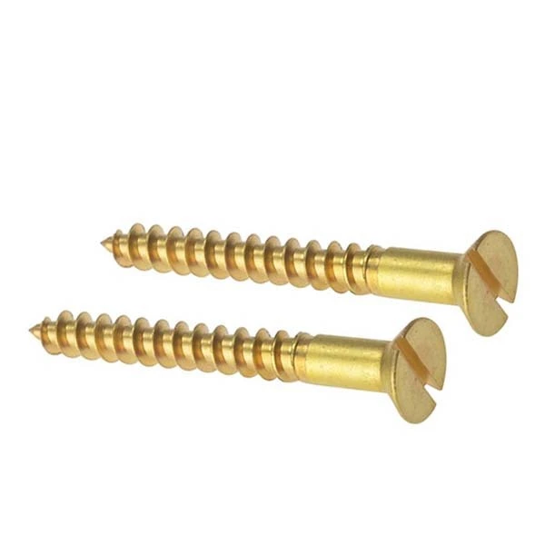 Chuanghe - China wholesale manufacturers DIN 97 long Brass concrete Countersunk Flat Head screw Slotted m4 m6 m5x60 self tapping wood screw Self-tapping screw 1