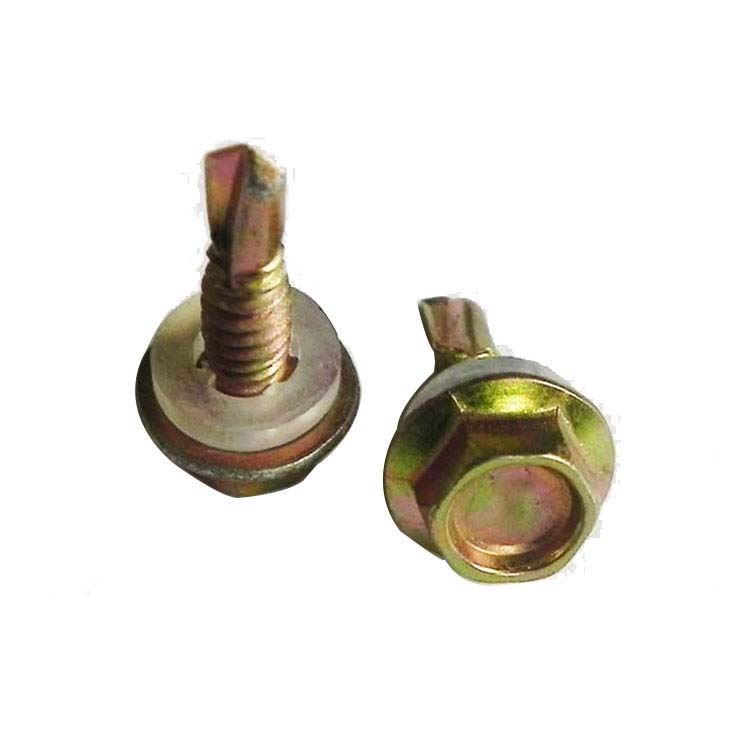 Chuanghe - Metal Galvanized Hexagonal Hex Head stainless steel self drilling screw roofing screw Tek tapping screw With Rubber Washer Self drilling screw 6