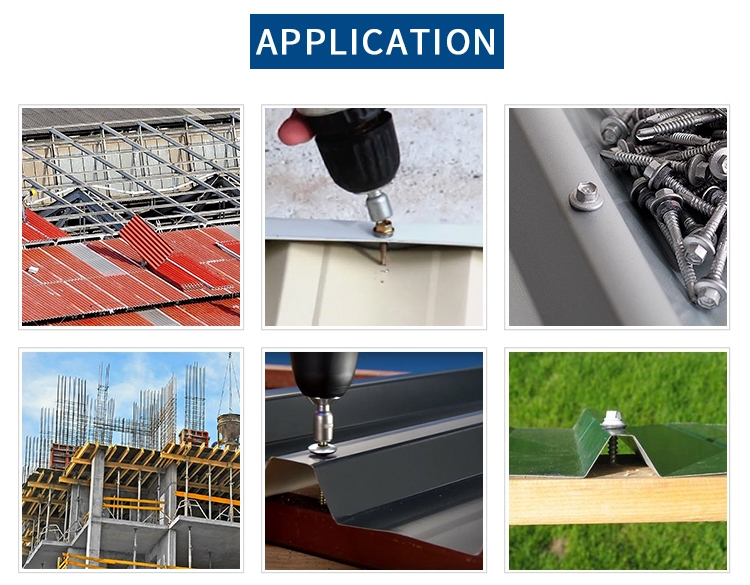 Chuanghe - Metal Galvanized Hexagonal Hex Head stainless steel self drilling screw roofing screw Tek tapping screw With Rubber Washer Self drilling screw 10