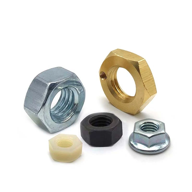 Chuanghe - hex flange nuts heavy carbon steel stainless black insert thin hexagon head nut and bolt din934 galvanized m6 m5 hex nut hex nut 1