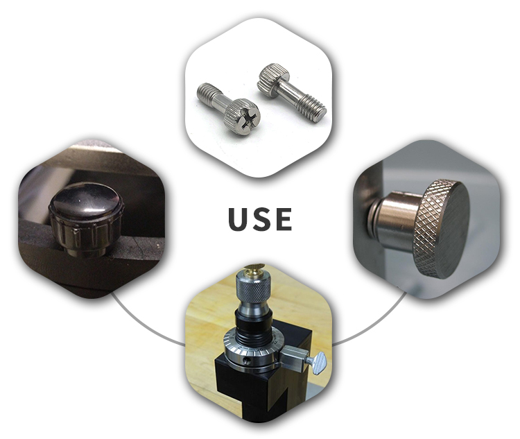 Chuanghe - China wholesale knurled thumb screw brass aluminum metal black custom knob screws m6 m3 flat head stainless steel thumb screw Thumb screw 13