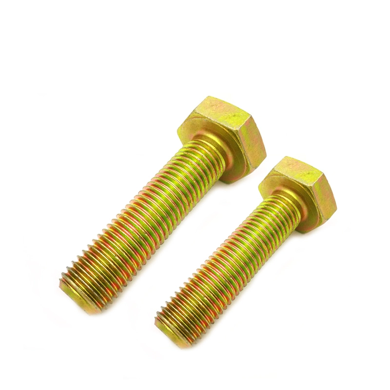 Chuanghe - Factory Produced Hexagon High-strength fasteners Heavy Structural m6 m12 hex Bolts Galvanized yellow zinc hex bolts 1