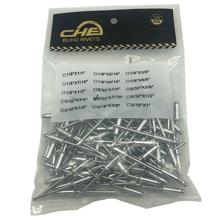 Chuanghe - Wholesale Custom rivets black anodized blind rivet aluminum steel dome head pop blind rivet blind rivet 7
