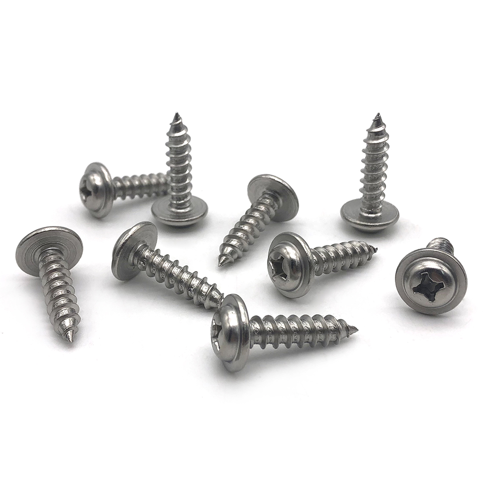 Chuanghe - Stainless steel Round Washer Head Phillips Pan Head Flat Tail Self-tapping Screw Self-tapping screw 4