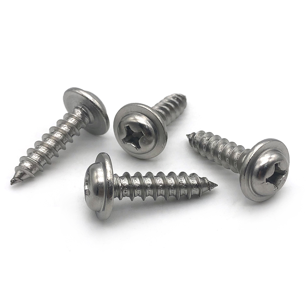 Chuanghe - Stainless steel Round Washer Head Phillips Pan Head Flat Tail Self-tapping Screw Self-tapping screw 3