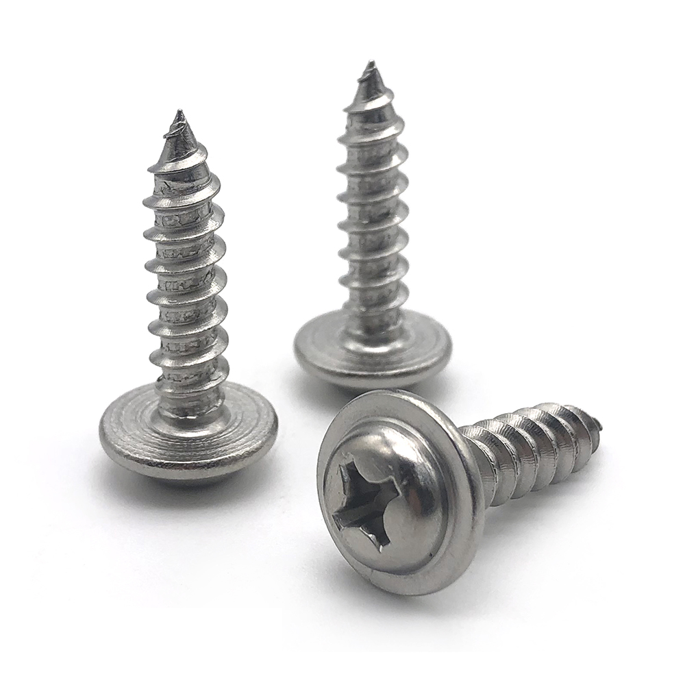 Chuanghe - Stainless steel Round Washer Head Phillips Pan Head Flat Tail Self-tapping Screw Self-tapping screw 7