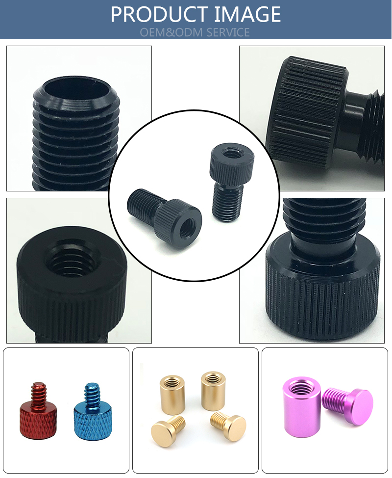 Chuanghe - M9 anodized aluminum screw Adapter Bolts for Bicycle Thumb screw 8