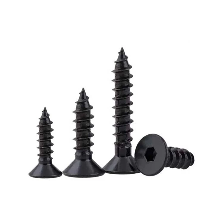 Chuanghe - China wholesale Class 10.9 Black Oxide Coating Hexagon Socket Countersunk Head Self-tapping Screw Self-tapping screw 1