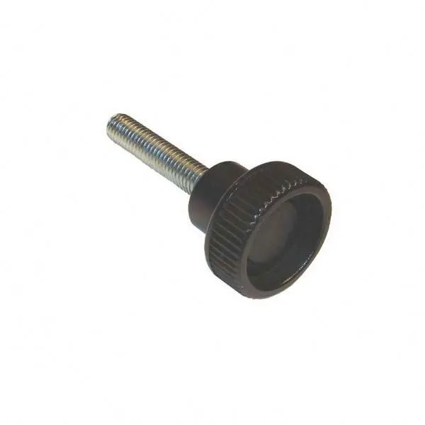 Chuanghe - China black plastic knob 3/8 m4 thumb screw with round knurled head screw length 60mm Thumb screw 1
