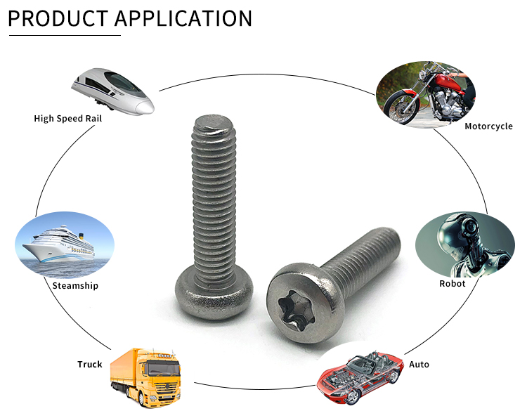 Chuanghe - High quality Anodized aluminum torx security screw torx pan head machine screw Torx screw 10