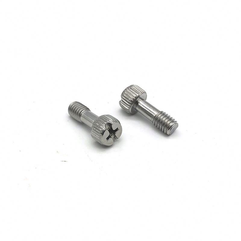 Chuanghe - OEM stainless steel m5 thumbscrew plastic head thumb knob knurl screw Thumb screw 5