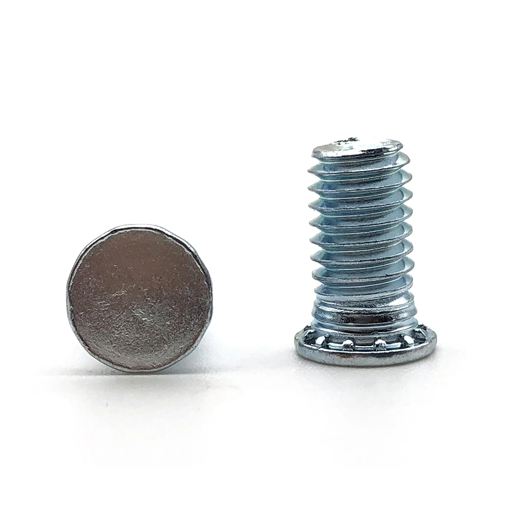 Chuanghe - Zinc Plated 304 Stainless Steel M3 M4 M5 M6 M8 Flush Head Studs Self Clinching Stud Screws Welding screw 1