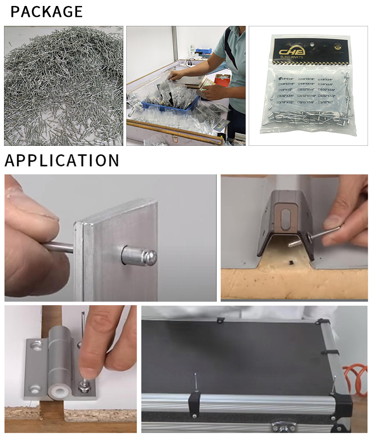 Chuanghe - Pop rivets china wholesale structural hollow open end type waterproof csk color Blind rivet unigrip type aluminium blind rivets blind rivet 11
