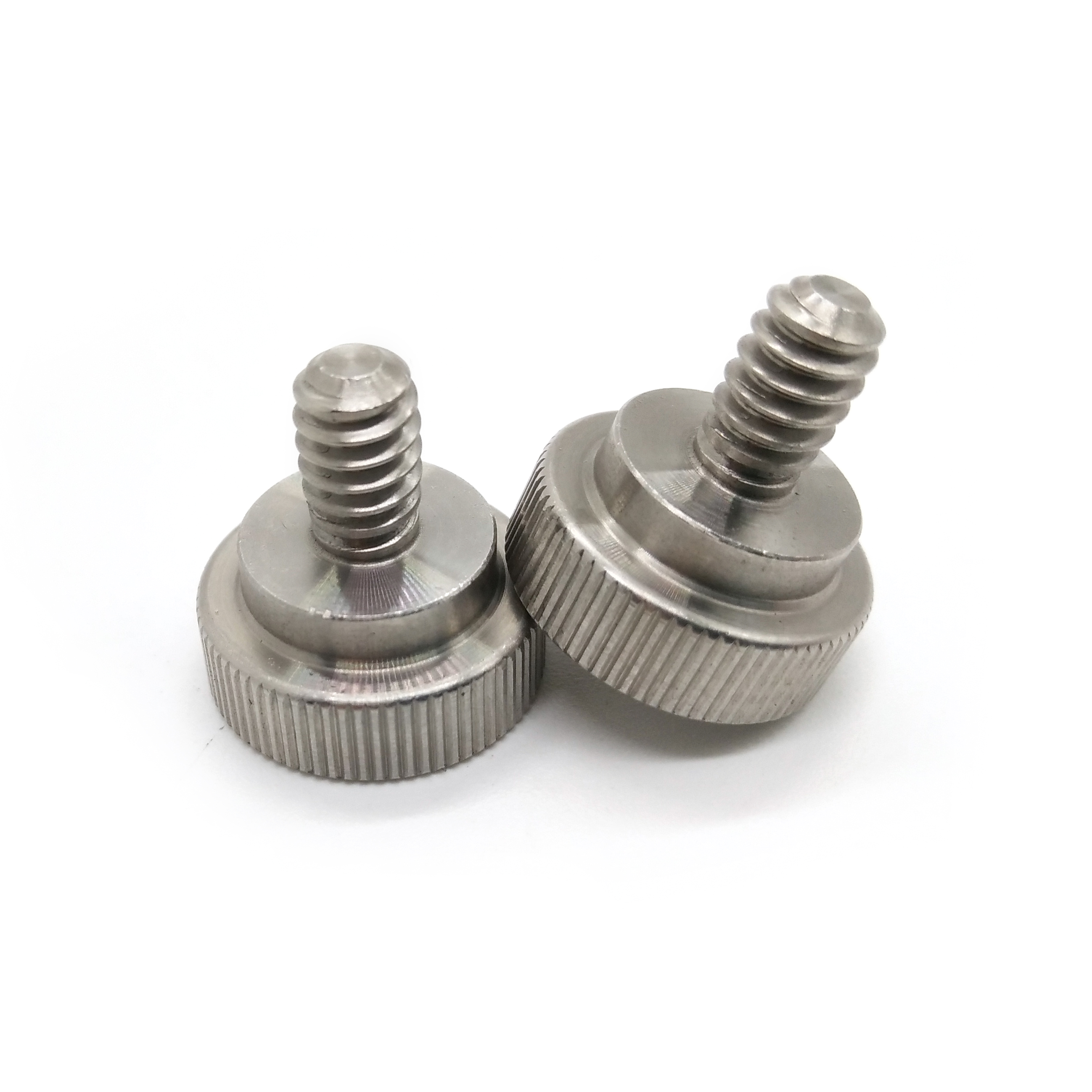 Chuanghe - Wholesale custom cnc stainless steel 1/4 3/8-16 m3 m4x16 m5 m6 flat threaded captive shoulder machine knurled head thumb screw Thumb screw 1