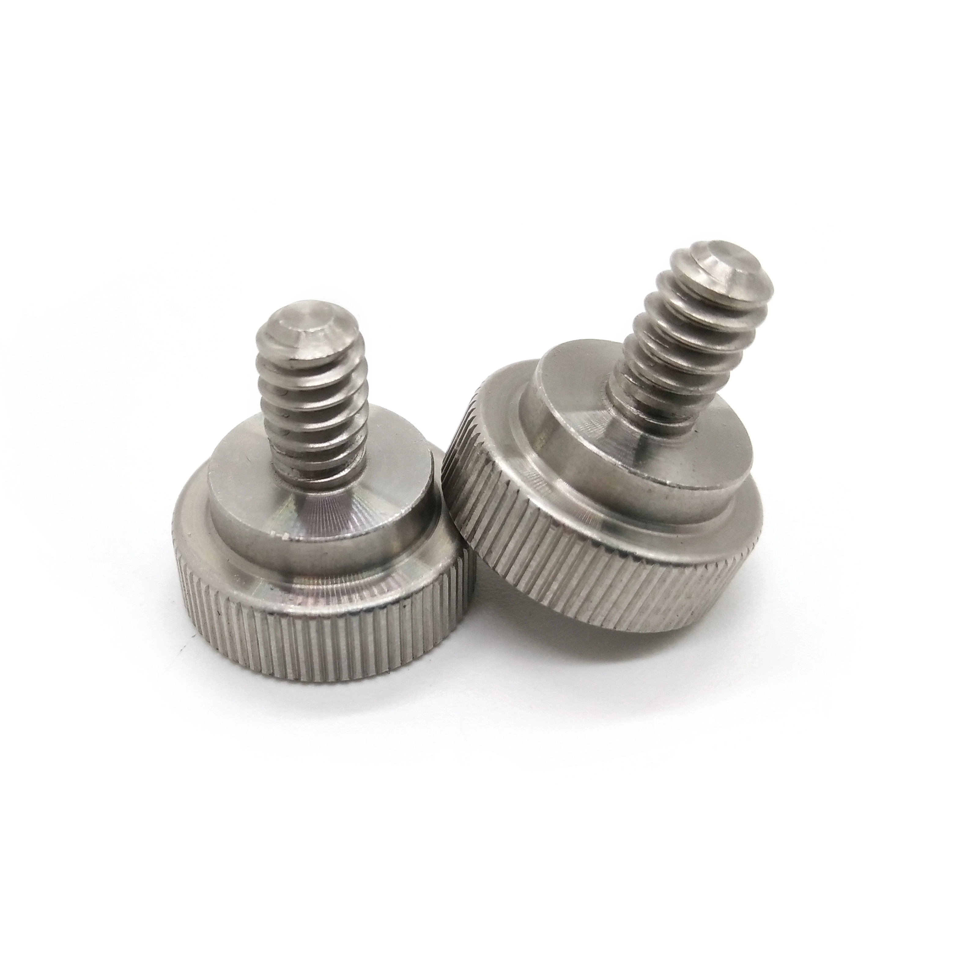 Chuanghe - Wholesale custom cnc stainless steel 1/4 3/8-16 m3 m4x16 m5 m6 flat threaded captive shoulder machine knurled head thumb screw Thumb screw 1