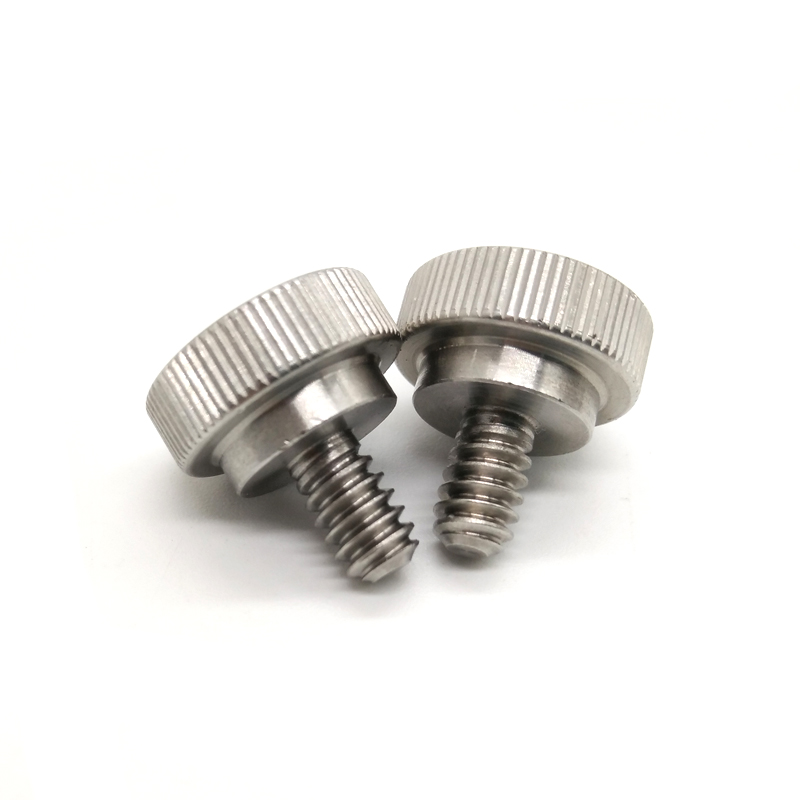 Chuanghe - Wholesale custom cnc stainless steel 1/4 3/8-16 m3 m4x16 m5 m6 flat threaded captive shoulder machine knurled head thumb screw Thumb screw 4