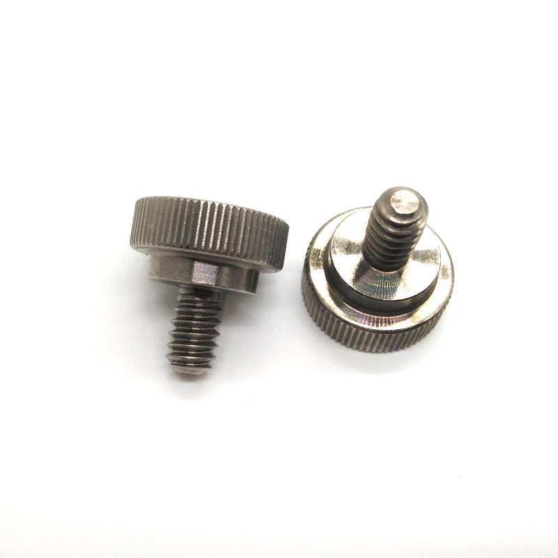 Chuanghe - Wholesale custom cnc stainless steel 1/4 3/8-16 m3 m4x16 m5 m6 flat threaded captive shoulder machine knurled head thumb screw Thumb screw 3