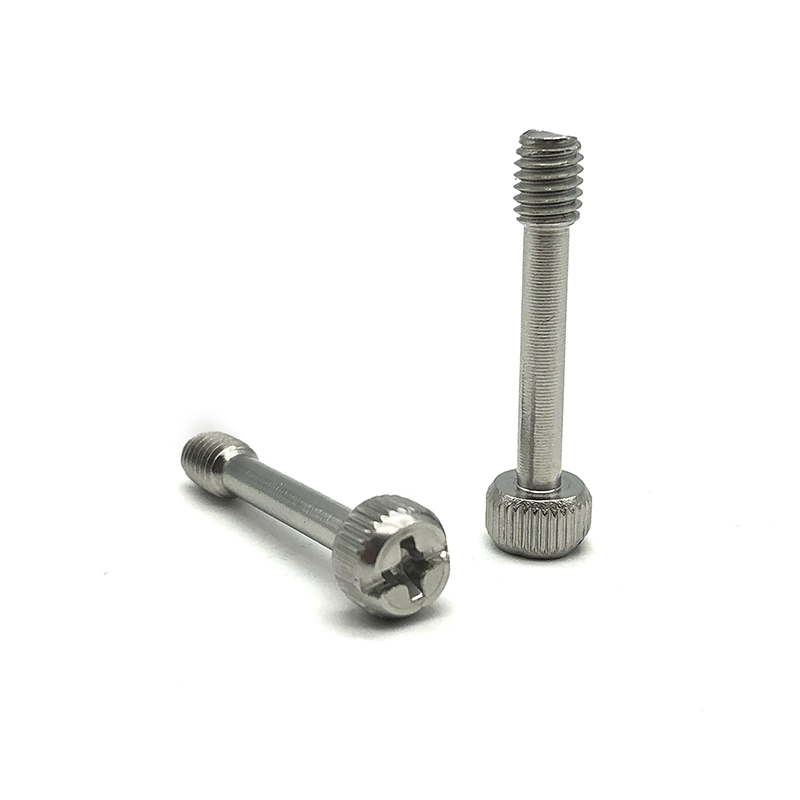Chuanghe - Wholesale custom cnc stainless steel 1/4 3/8-16 m3 m4x16 m5 m6 flat threaded captive shoulder machine knurled head thumb screw Thumb screw 6