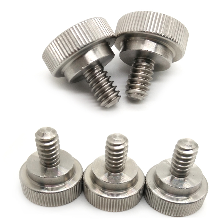 Chuanghe - Wholesale custom cnc stainless steel 1/4 3/8-16 m3 m4x16 m5 m6 flat threaded captive shoulder machine knurled head thumb screw Thumb screw 9